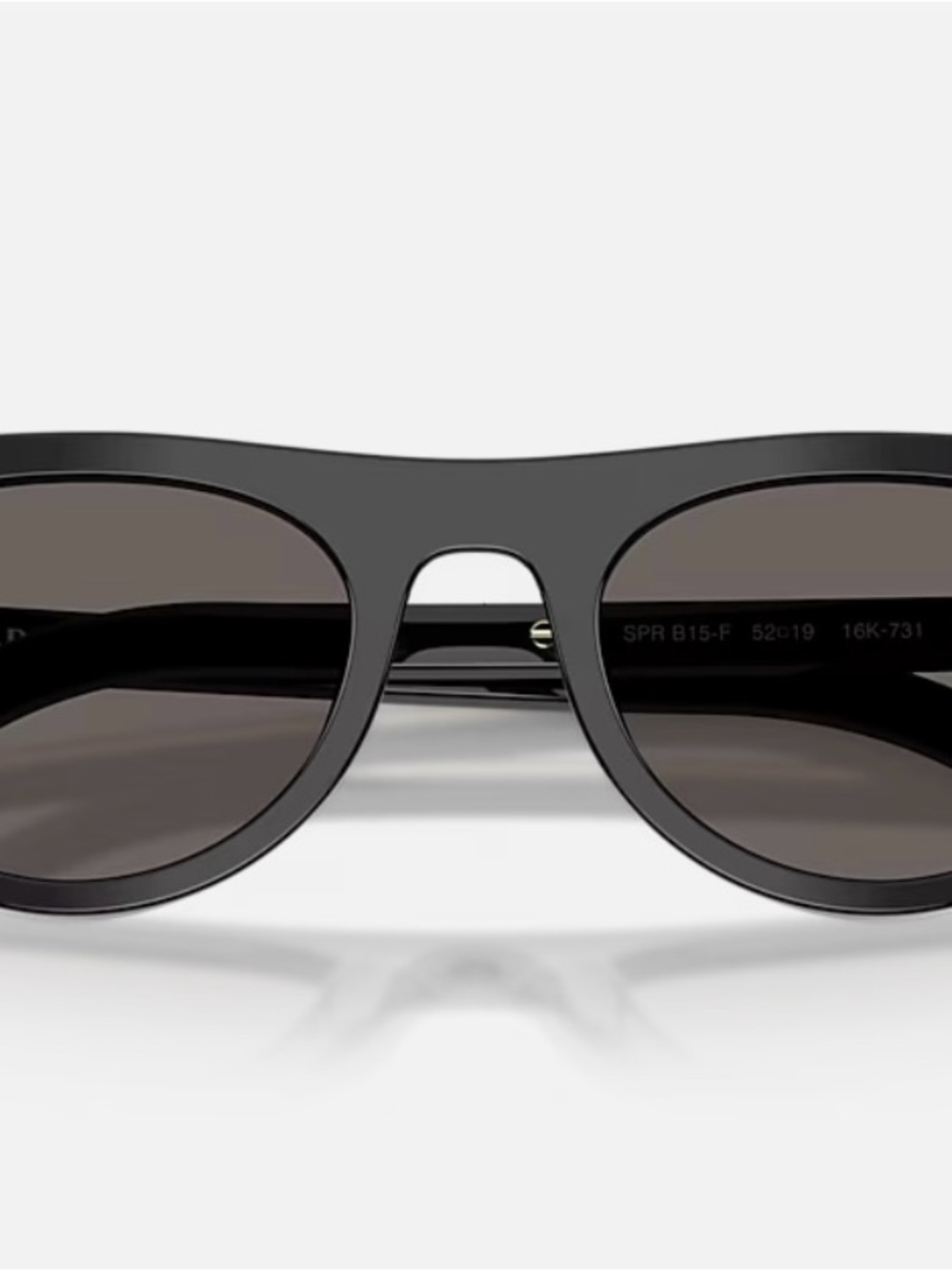 Prada Black Cat-Eye Sunglasses with Gold Accents - Picture 5 of 12